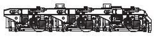 PIKO ET97912A-34 - H0 - Drehgestell mit Bremse + Zylinder